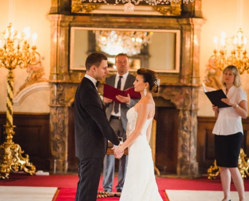 Wedding in the Dobris Castle