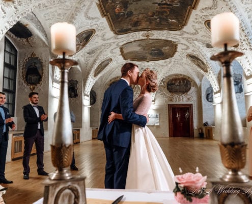 Wedding in Baroque Hall, Prague