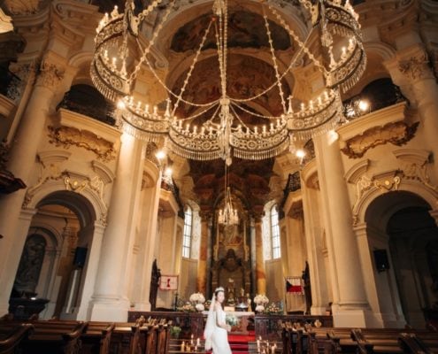 Church ceremony in Prague