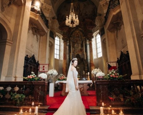 Church ceremony in Prague