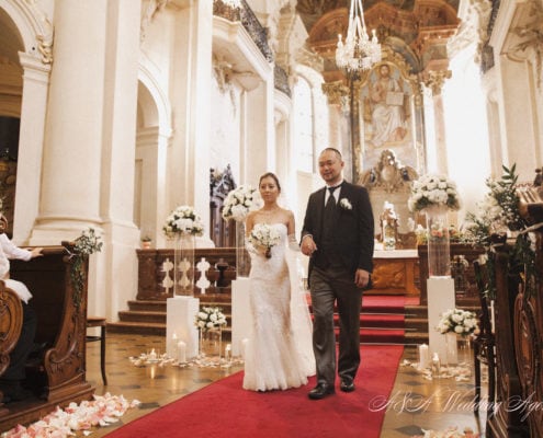 Church ceremony in Prague