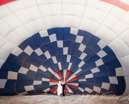 Wedding in a hot air balloon in Czech Republic