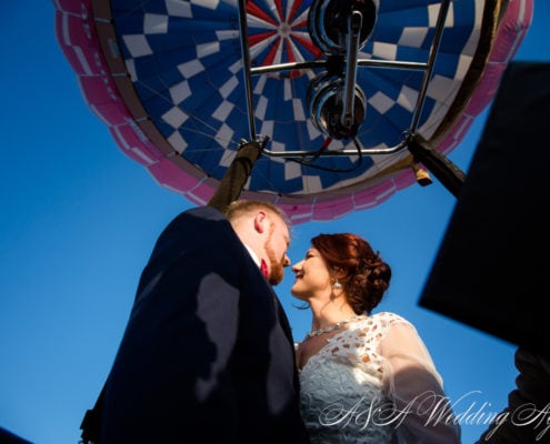 Wedding in a hot air balloon in Czech Republic