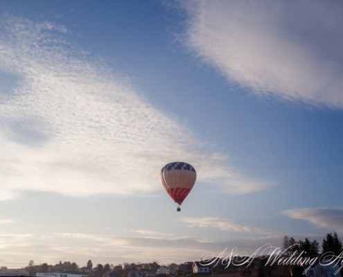 Wedding in a hot air balloon in Czech Republic