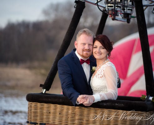 Wedding in a hot air balloon in Czech Republic